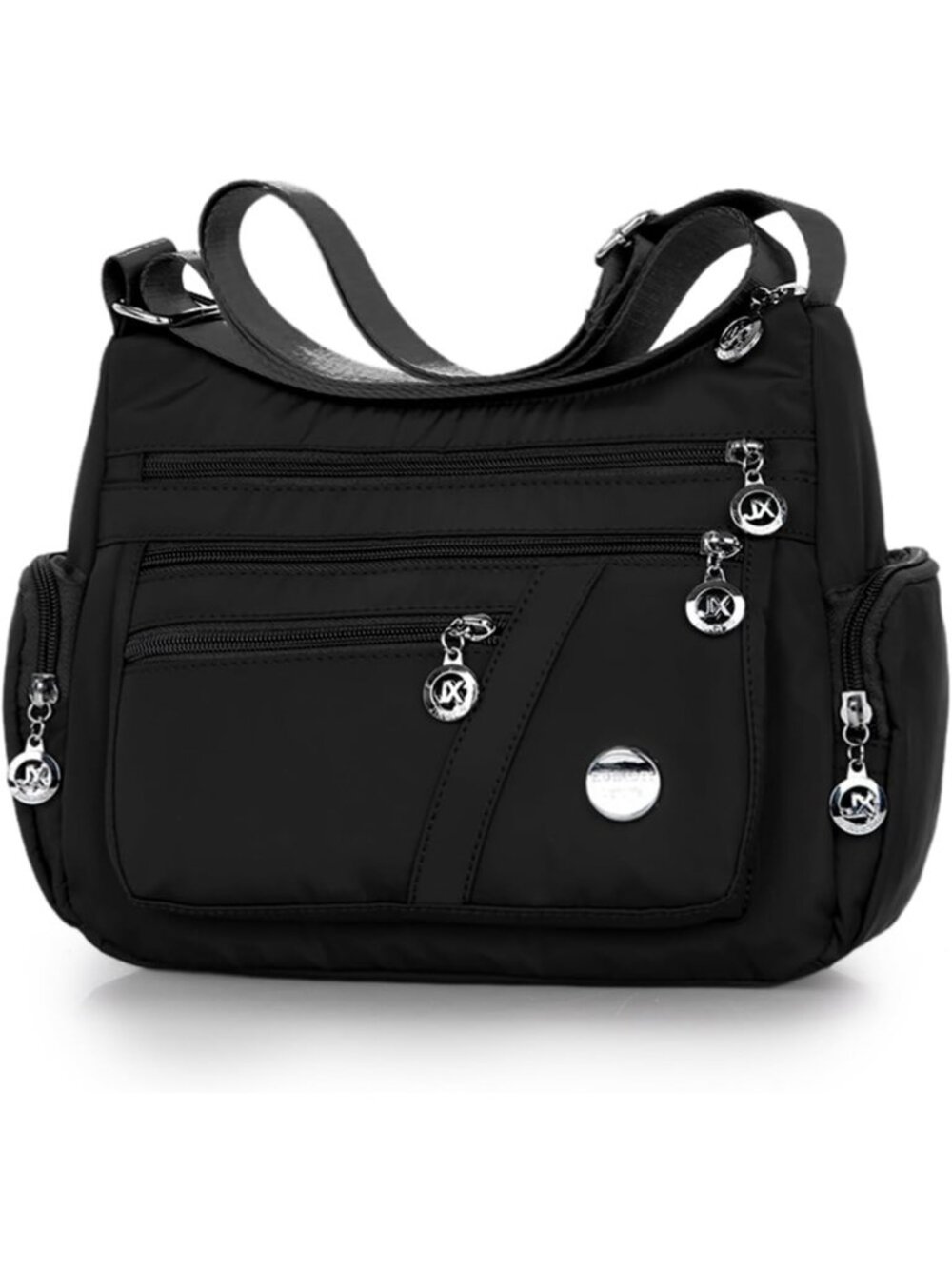 Waterproof Nylon Crossbody Bag for Women - Lightweight Multi-Pocket Purse